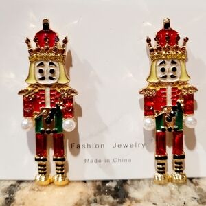 🎁Sparkeling Nutcracker Soldier Earings  Christmas Earings Nutcracker Jewelry